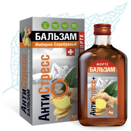 Купить Бальзам Имбирно-серебряный АнтиСтресс ФОРТЕ | Сиб-КруК Бальзам Имбирно-серебряный АнтиСтресс ФОРТЕ