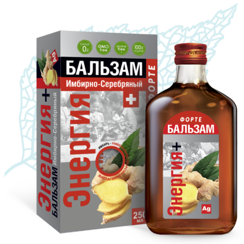 Купить Бальзам Имбирно-Серебряный Энергия ФОРТЕ | Сиб-КруК Бальзам Имбирно-Серебряный Энергия ФОРТЕ